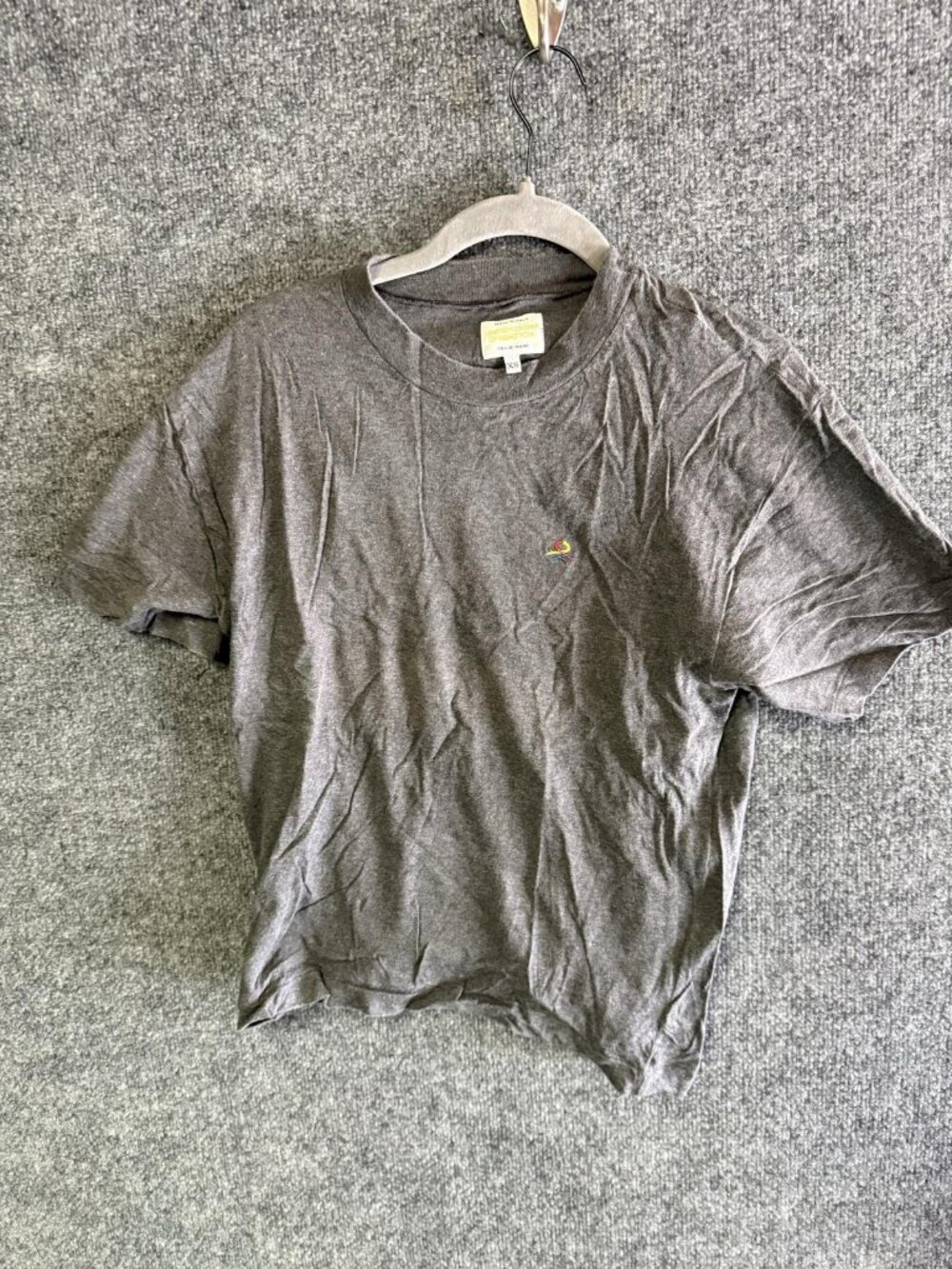 Vintage United Colors Of Benetton Shirt Mens XS Gray Logo Crewneck Tee Italy